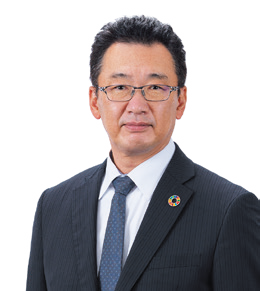 Photo of Eiji Toba, Representative Director, Senior Managing Executive Officer, Head of Development and Technology Division