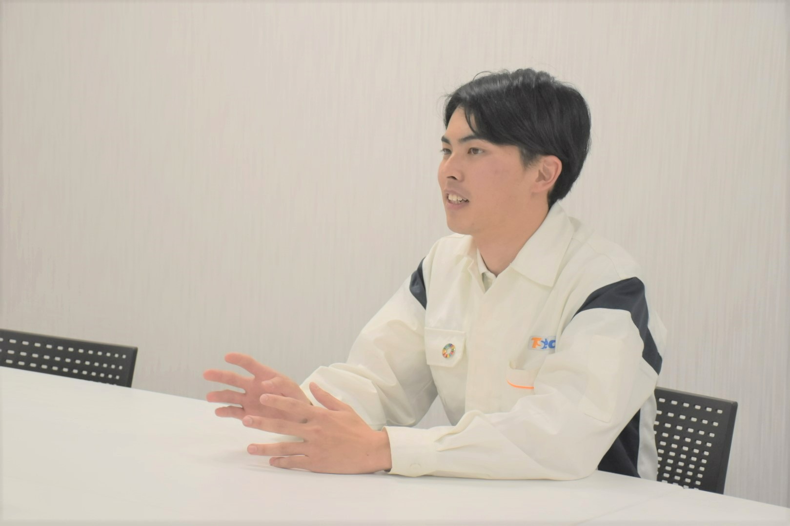 インタビューの様子