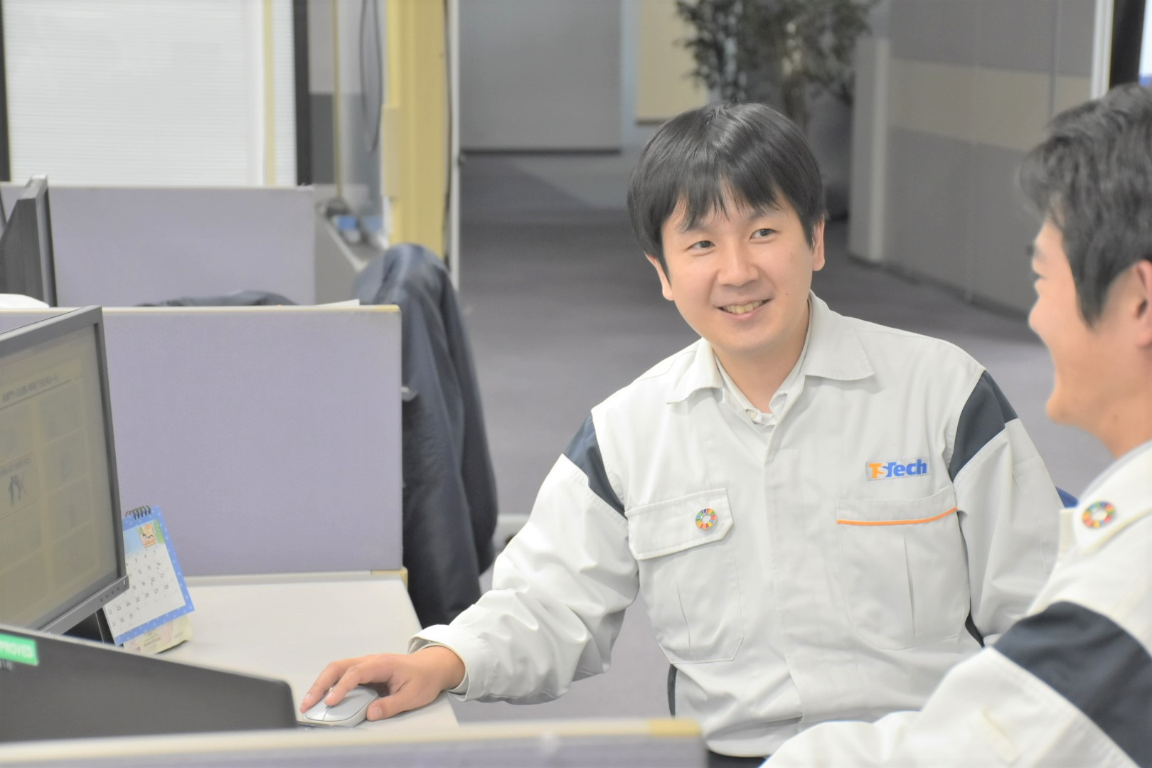 後輩指導の様子